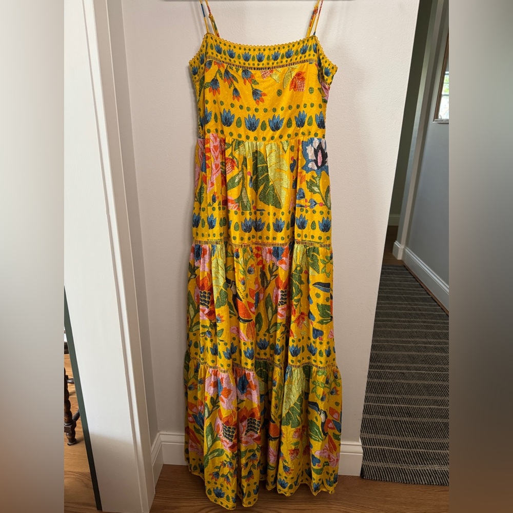 FARM Rio Summer Garden Sleeveless Maxi Dress, size M